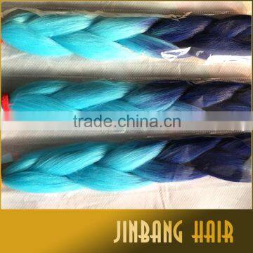 High Quality 100g 24inch High Temperature Synthetic Hair Ombre Jumbo Braid photo-3