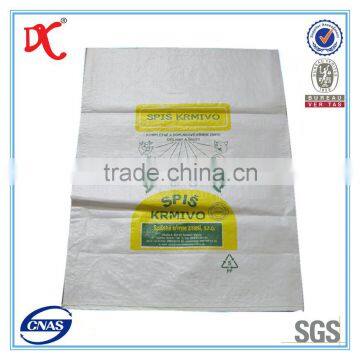 China supplier packing animal poultry feed additive pp woven bulk bag