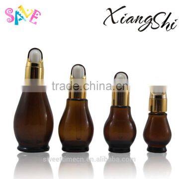 10ml glass ellipse shape bottle for essential oil with dropper