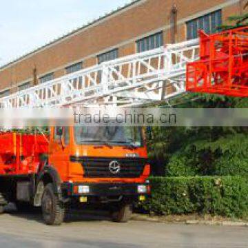 XJ60 Oil Workover Rig / Truck Mounted Drilling Rig