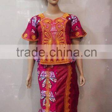 New bazin/brocade women African clothing women dress with low price high quality wholesale