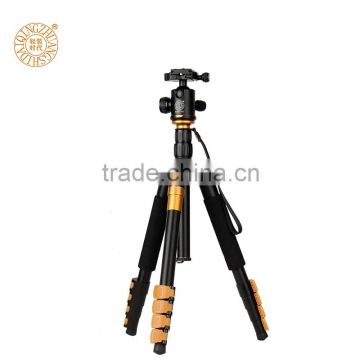 Q570A Professiona 62 inch aluminum camera tripod with gimbal head photographic camera stand for video dslr digital camera bag