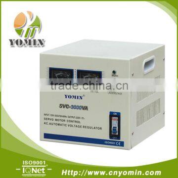 Manufacturer YMSVC2-3 Single Phase Servo Motor Stabilizer , Automatic Stabilizer 3000VA /