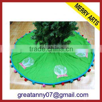 2016 merry christmas silver christmas sequin tree skirt decorations with custom design