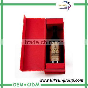 Cardboard single wine gift wine packaging box