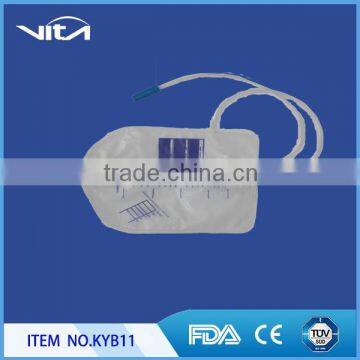 Twist Valve Economic Urine Bag With PVC Strip Hanger