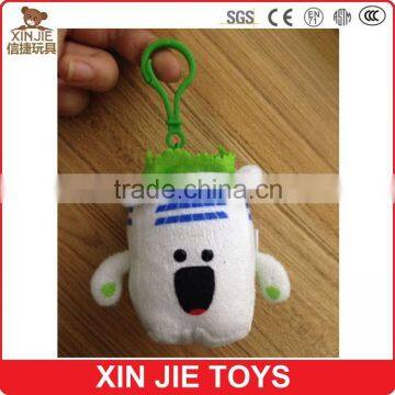 house shape plush pendant for promotional cheapest plush building shape keychain school bag soft pendant for children                        
                                                Quality Choice