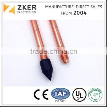 Copper Bonded Steel Earth Rod 1/2" 5/8" 3/4"