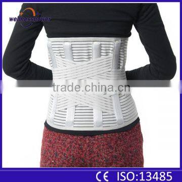 Elastic neoprene lumbar lower back support brace