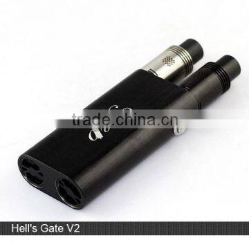 Factory direct sales new style Hell's gate mod double acting atomizer super large smoke e cig mechanical box