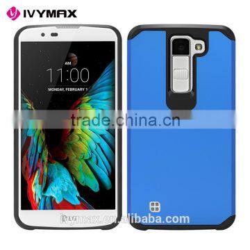 China factory Wholesale Hybrid Combo TPU PC Cellphone Back Cover for LG K8/K350N/K8 LTE Cell Phone Case