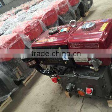 Horizontal Water Cooled Diesel Engine with Radiator