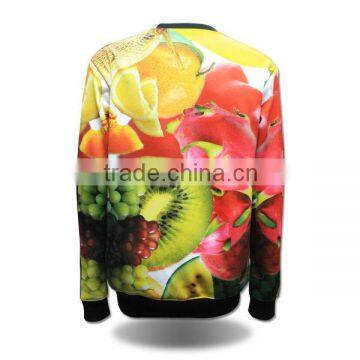 Wholesale Crewneck 3d Sublimation Sweatshirt Elongated Hoodie photo-2