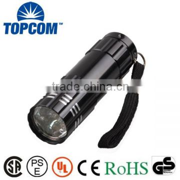 Dry Battery Source Torch 9 LED Bright Light Multicolor 9 LED Torch