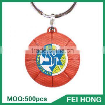 Wholesale Bulk Metal Two Sided American Printed Basketball Team Keychain