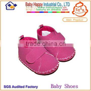 Hot pink casual boat girl baby shoes