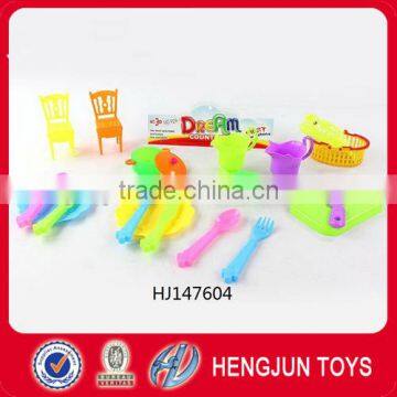 hot selling plastic tableware toys for kids gift