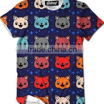 Popular sublimation printing tshirts,3d printing mens fashion tshirt