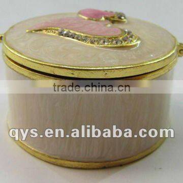 Fashion Metal Jewelry/Trinket Box, Gift for Ladies