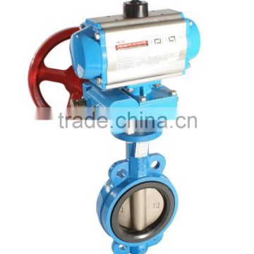 pneumatic butterfly valve with actuator