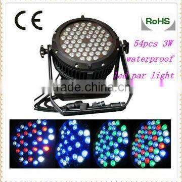 54x3W RGBW water-proof led wash outdoor par lights