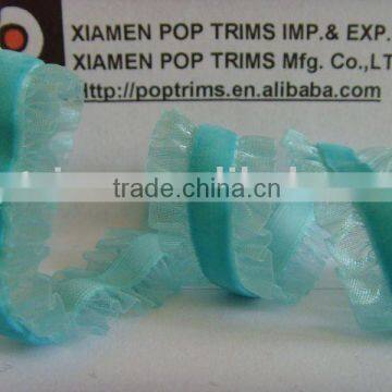 Picot Elastic Velvet Ribbon