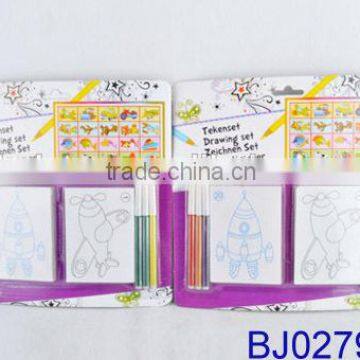 Fashion Toy Kit New Kid Diy Cartoon Figure Drawing Toy With Color Pen photo-3