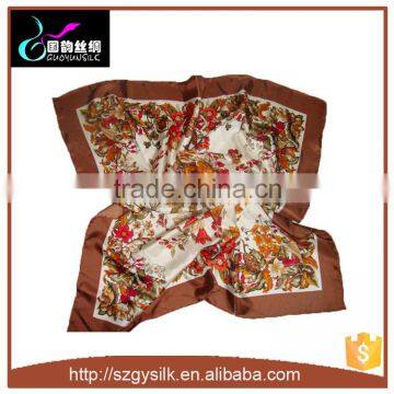 Name Brand 14MM Satin Silk Scarf With Hand Rolled Hem photo-2