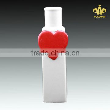 Love heart made in china ceramic tall vases