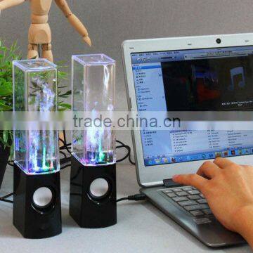 Hot Portable 2.0 Laptop Stereo Dancing Water Fountain Speaker With sd Card Slot