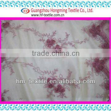 Brand desinger Rope ribbon special embroidery Fabric for banquet dress Txtile 3d Effect