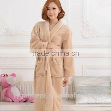 Flannel Bathrobe Men Bathrobes Towel Pajamas Adults photo-3