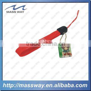 Custom Fancy Blank Metal Leather Cell Phone Charm Strap photo-4