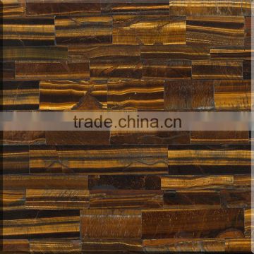 GS8026 Yellow Tiger eye Gemstone tiles