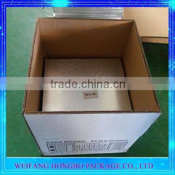 ISO Gold Silver PET Scalloped Cardboard Plate For Cake Base Decoration photo-4