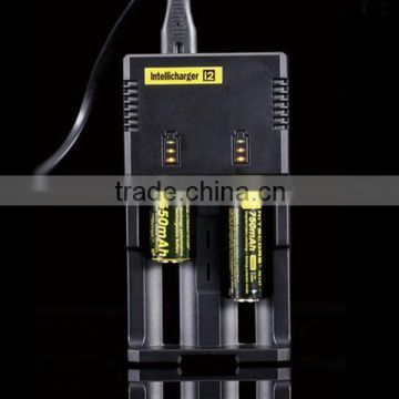 Nitecore Sysmax i2 smart charger 18650 CR123A 16340 AA AAA Ni-MH Rechargeable Battery Charger