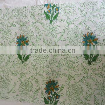 RTC-44 Natural Fabric Hand Block Printed Fabric 100% Cotton Manufacturer Jaipur