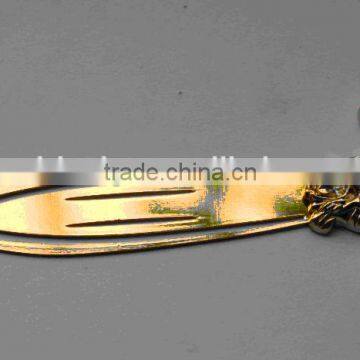 High qality gold plated christian bookmark,metal religious bookmark for religious activities