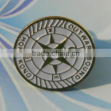 Custom round enamel metal dubai lapel pin badges