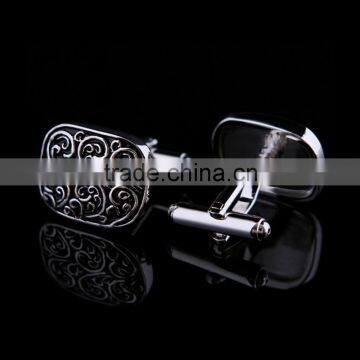 Silver Gold Black Painting Men's Cuff Links Wedding Party Antique Cufflinks for Sale photo-5