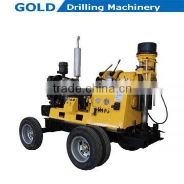 Diesel Power Core Drilling Rig, Hydraulic Feeding Water Well Drilling Rig, Large Torque Water Drilling Rig