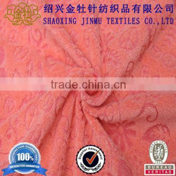 poly jacquard terry knitted fabric