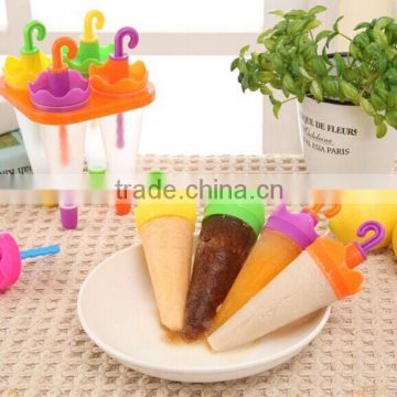 Set of 4 Ice Cream Pop Molds Ice Lolly Makers