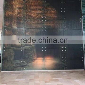 Decorative Glass Partition Image Glaze Stone