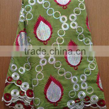 High quality african cotton swiss voile lace fabric in switzerland