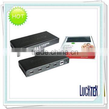 4 ways HDMI 1 in 4 out splitter box,HDMI switch box