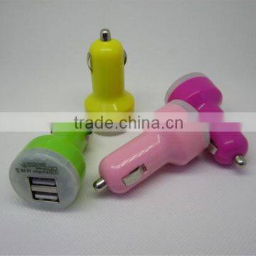 High quality mobile phone dual usb port 5V 2.1amp car charger