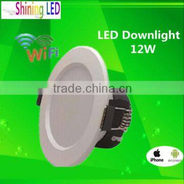 High Quality Dimmable 12W LED Downlight Wifi Control