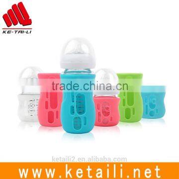 OEM silicone sleeve for gym school water glass bottle for kids