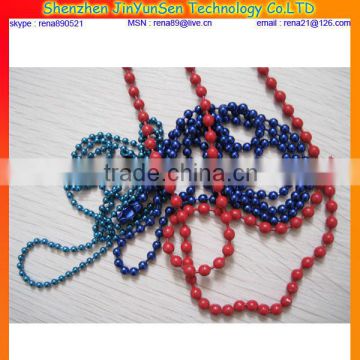 Colored ball bar chain